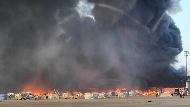 Fire breaks out at Dhaka airport