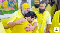 dhirendra krishna shastri meets saint premanand in vrindavan