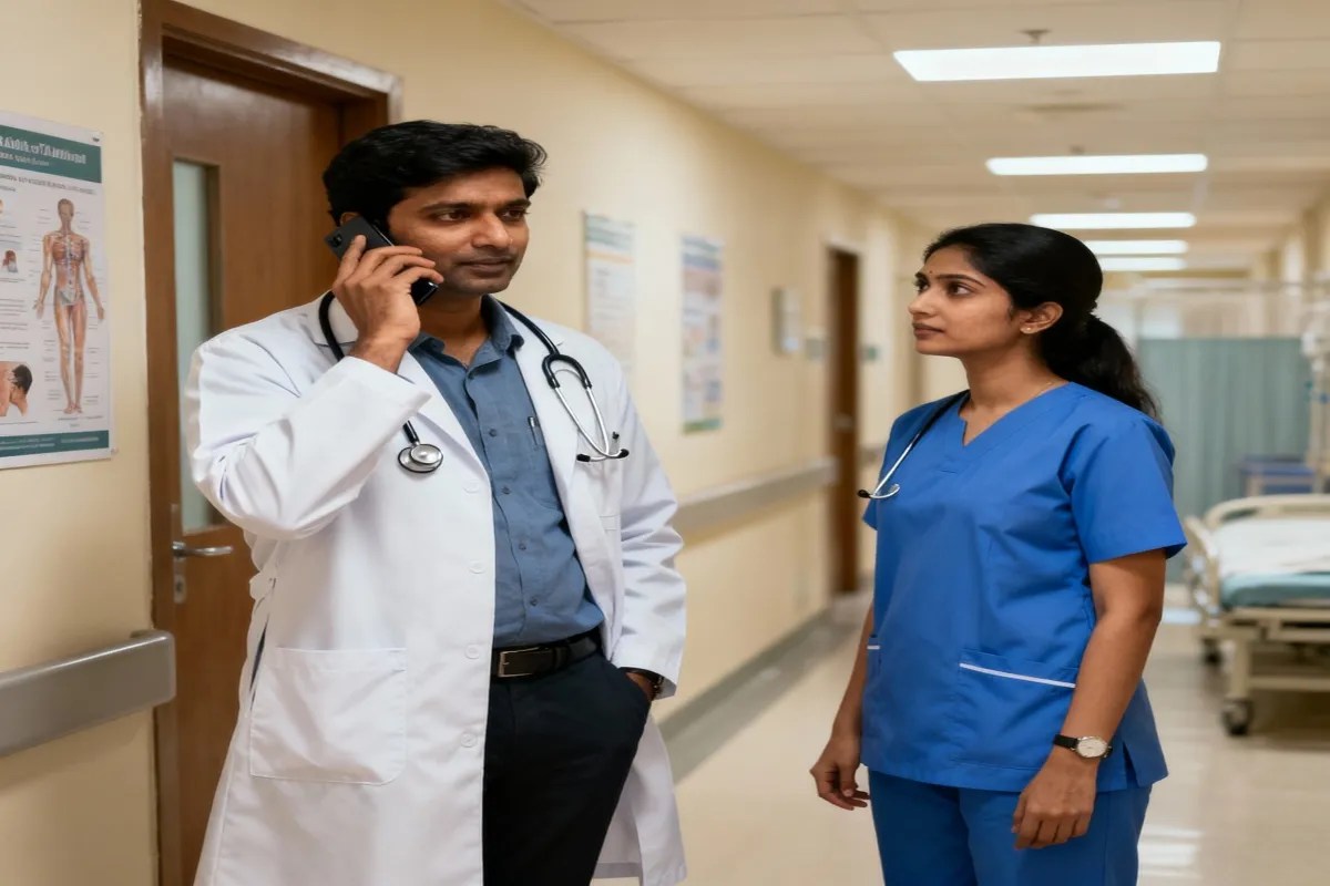 doctor obscene conversation with nurse in sultanpur audio viral