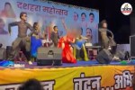 budhni dussehra stage obscene dance video viral hindu utsav samiti mp news