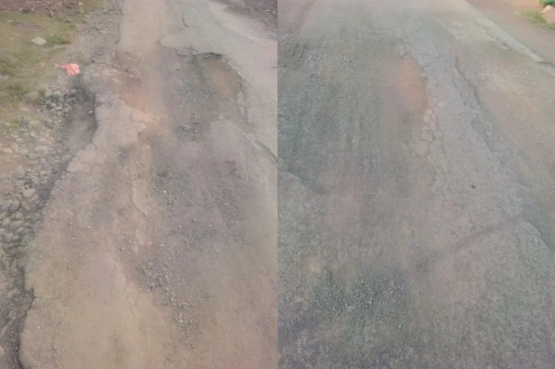 road pothole took mother life police filed case against son mp news