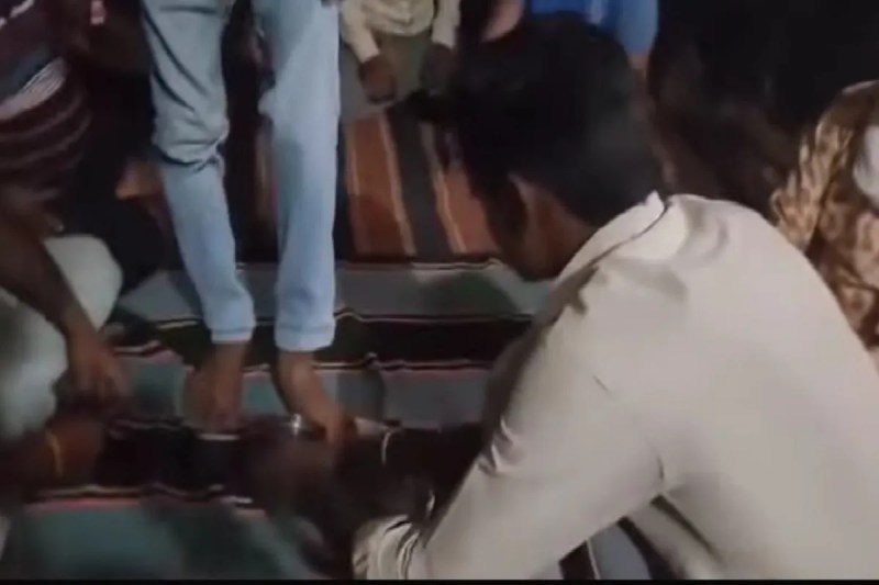 Casteist punishment for making meme boy forced to drink feet water mp news