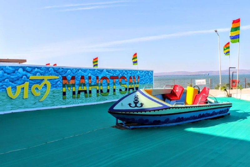 Hanuwantiya Jal Mahotsav 2025 tent city water sports mp tourism