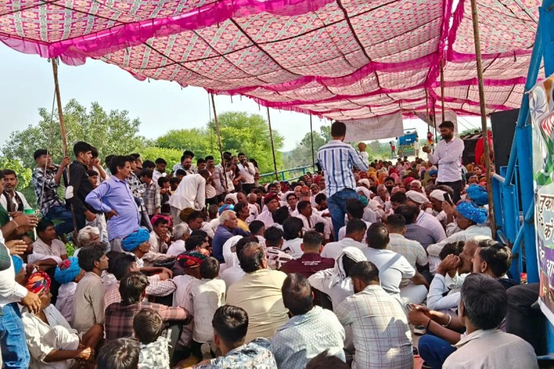farmers protest in Rajsamand