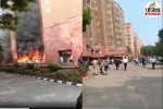 fire broke out at Brahmaputra Apartments