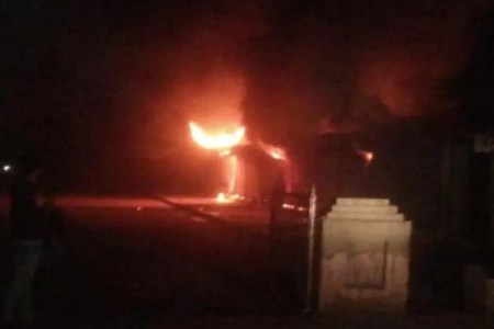 fire in bhilwara