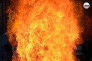 Papondh Police Station Incharge Brijendra Mishra saved a mother and son from a fire