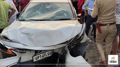 ghaziabad morning walk women hit by speeding car three dead