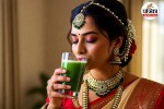 Best drinks for glowing skin, Indian bridal glow secrets, Wedding day skincare routine,
