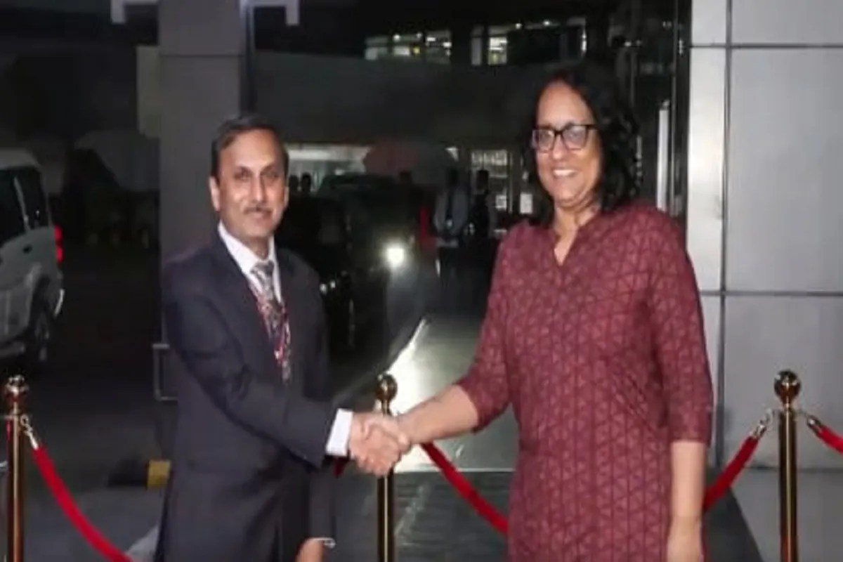 Sri Lankan Prime Minister Harini Amarasuriya arrives in India