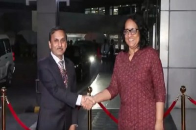 Sri Lankan Prime Minister Harini Amarasuriya arrives in India