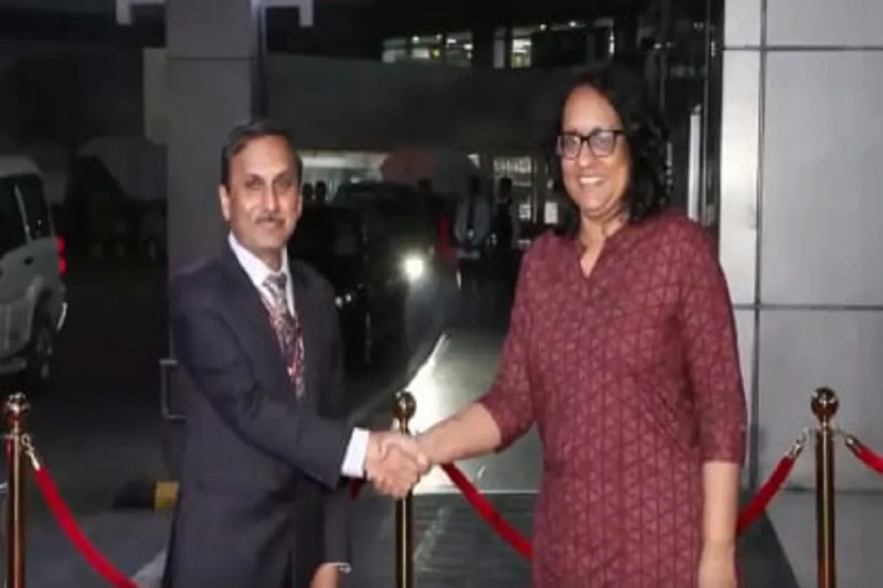 Sri Lankan Prime Minister Harini Amarasuriya arrives in India