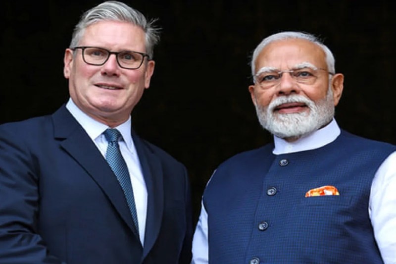 British Prime Minister Keir Starmer and PM Modi