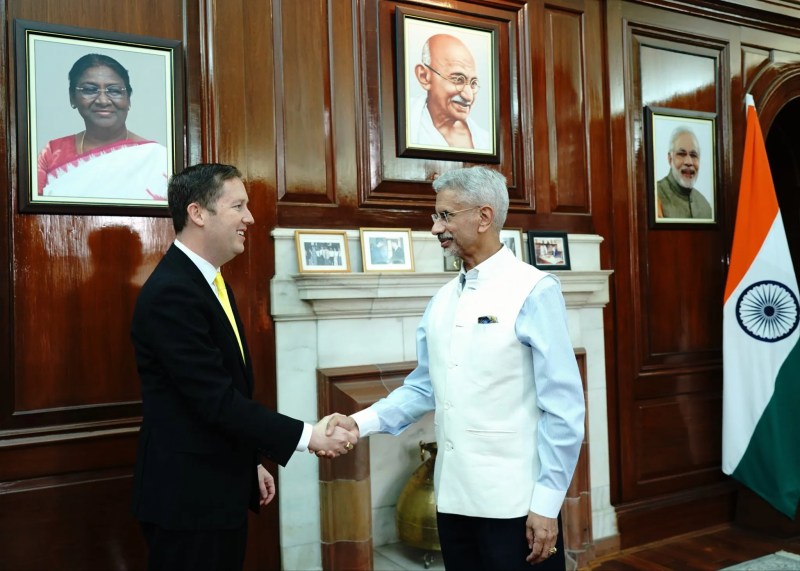 S. Jaishankar meets Sergio Gor