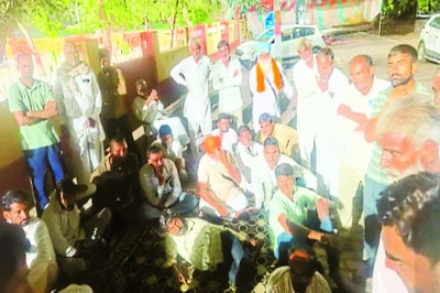 Farmers warned of blocking the state highway.