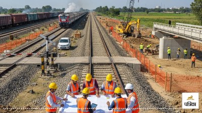 moradabad lucknow rail line rob fob construction ramapur project news