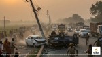 moradabad robbers hit police car in amroha three arrested three escaped