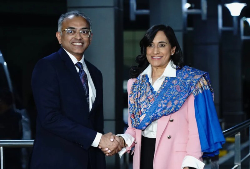 Anita Anand welcomed by Nagaraj Naidu