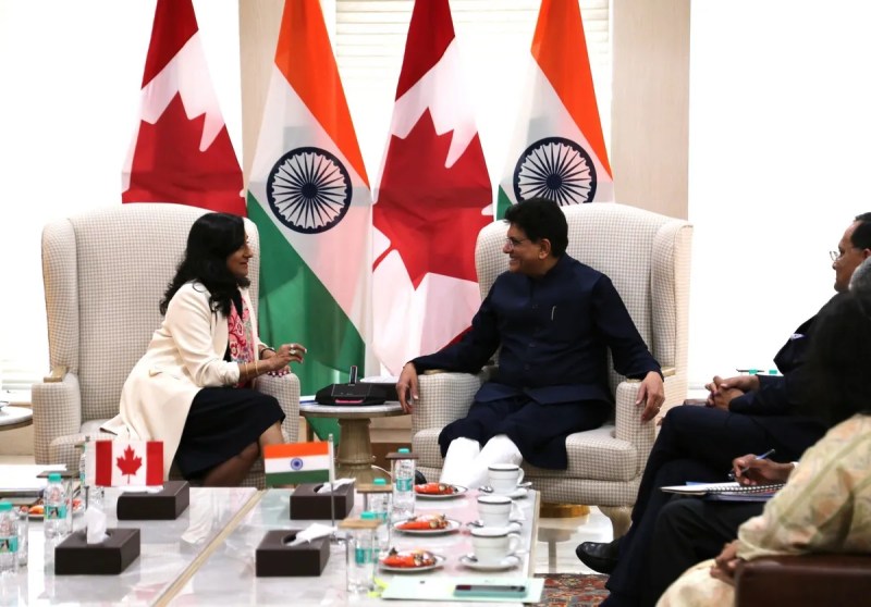 Piyush Goyal meets Anita Anand