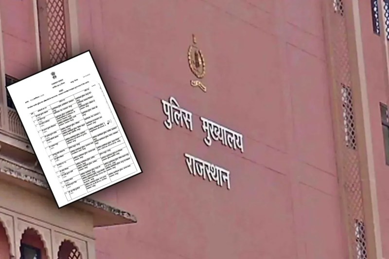 reshuffle in Rajasthan Police