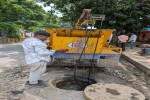 Information about sewer cleaning resources was presented in the development review meeting. Machines were purchased between 2010 and 2012, but resources were not increased.