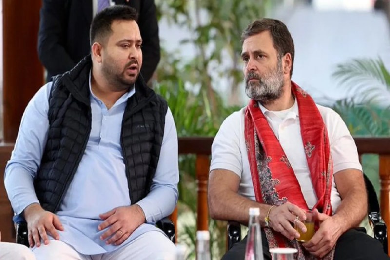 Tejashwi Yadav and Rahul Gandhi