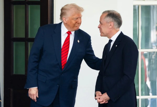 Donald Trump and Mark Carney