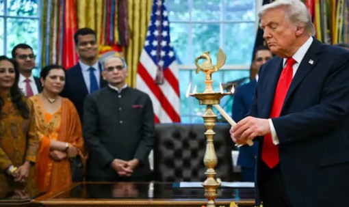 Donald Trump celebrates Diwali