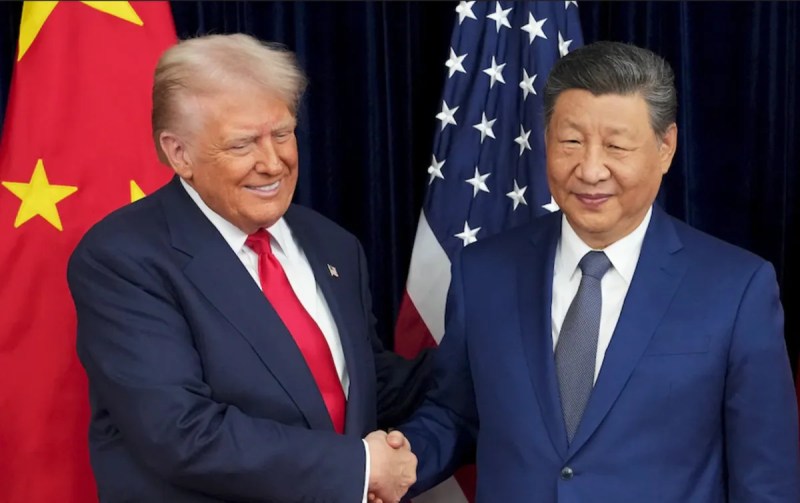 Donald Trump meets Xi Jinping