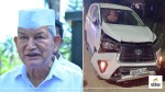 uttarakhand ex cm harish rawat car accident meerut delhi dehradun highway