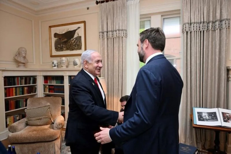 Benjamin Netanyahu and JD Vance