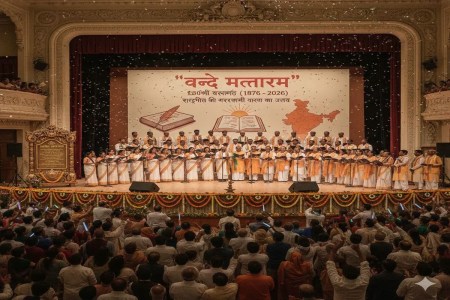 Vande Mataram resonated in all schools and government offices