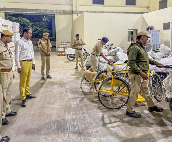 Cheking at jaipur railway station