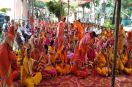 Devotees danced to the hymns in the Shiva Mahapuran Katha.