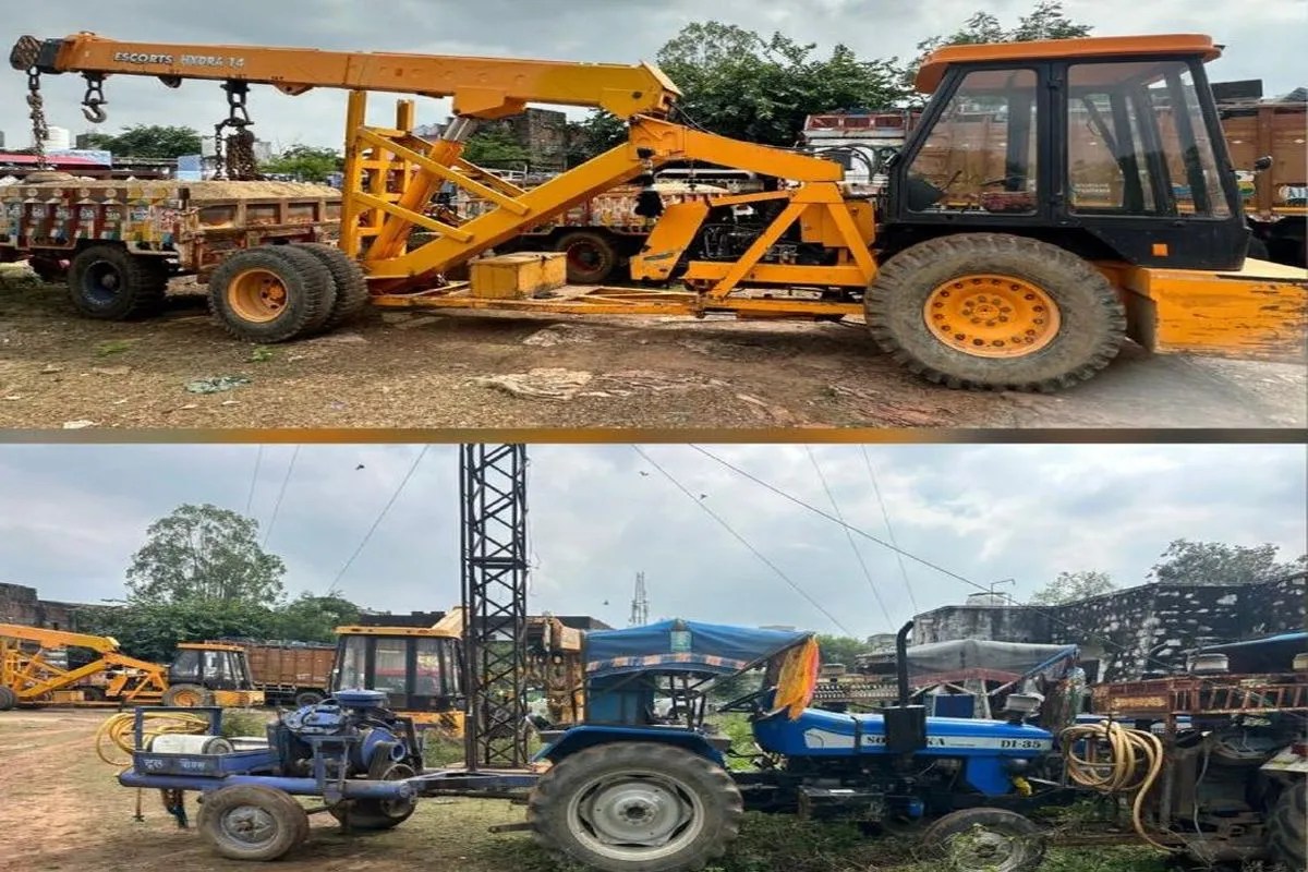 Illegal mining in Nayanagar of Bijolia