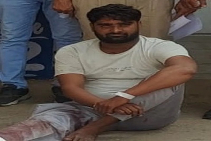 कॉन्स्टेबल को गोली मारने वाला इनामी बदमाश गिरफ्तार The wanted criminal who shot the constable was arrested