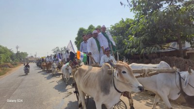 किसान गर्जना संगठन का प्रदर्शन