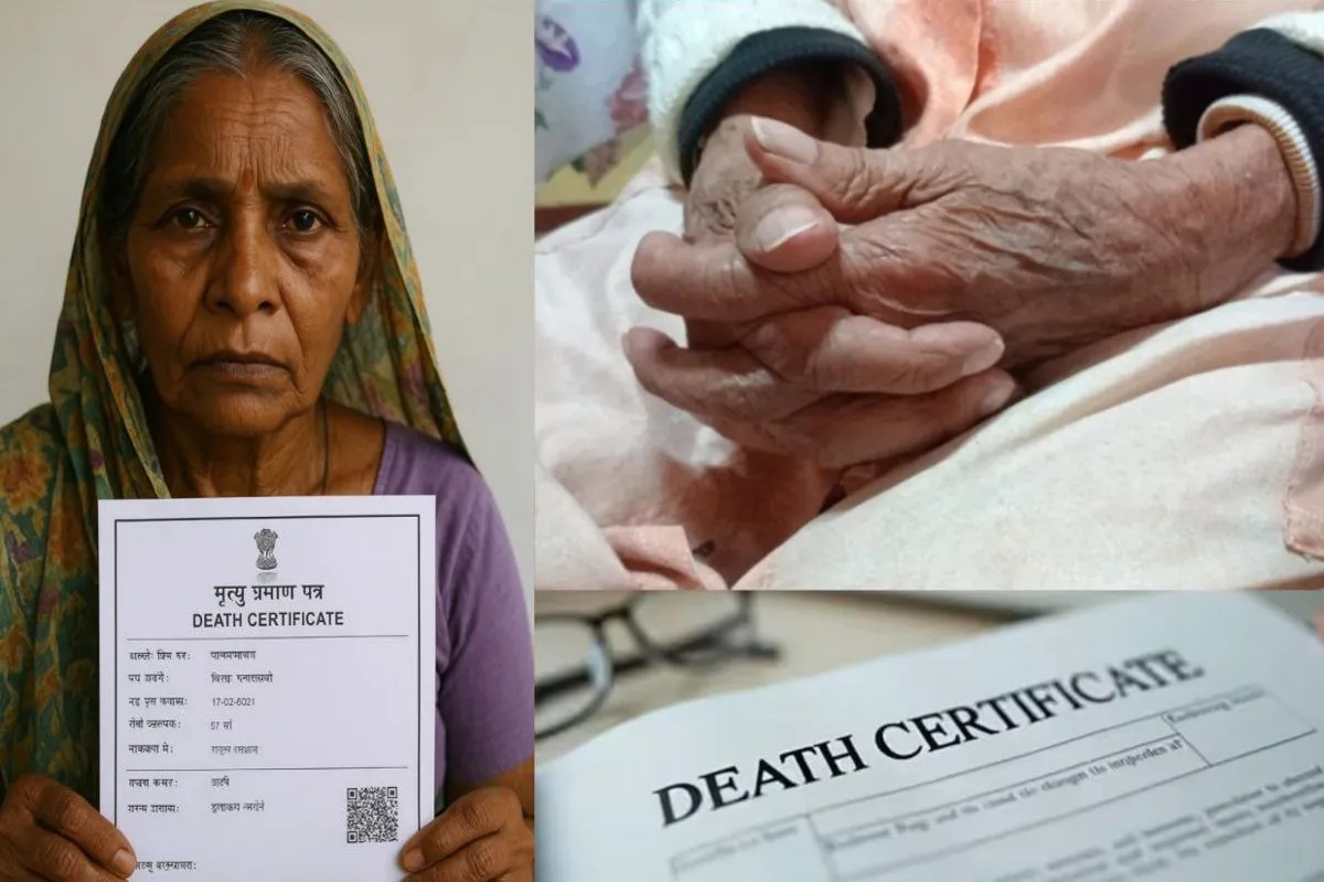 तीन साल से जिंदा होने का सबूत लेकर भटक रही हैं दफ्तरों के चक्कर (फोटो सोर्स : Whatsapp News Group )