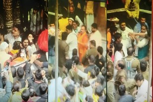 Banke Bihari Temple VIP Darshan (फोटो सोर्स : Whatsapp News Group )