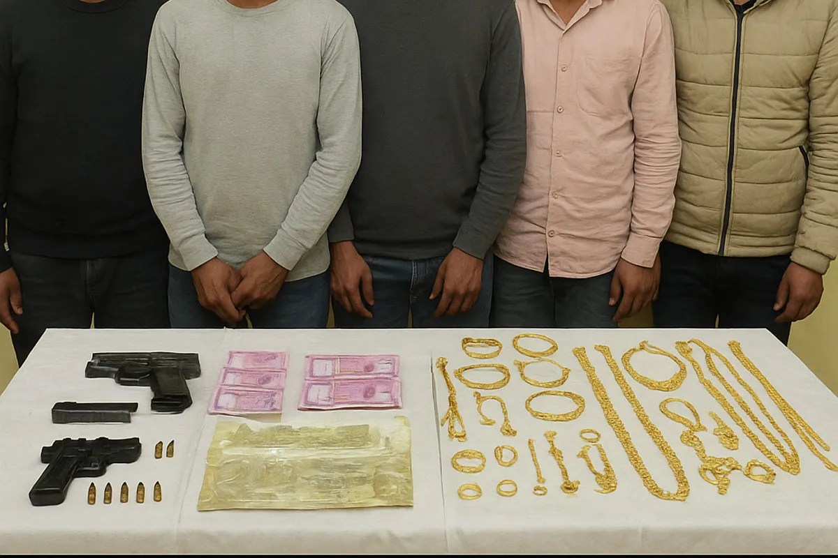 दो अवैध तमंचे व कारतूस भी मिले; मुख्य आरोपी के खिलाफ 7 गंभीर मुकदमे दर्ज (फोटो सोर्स : AI)