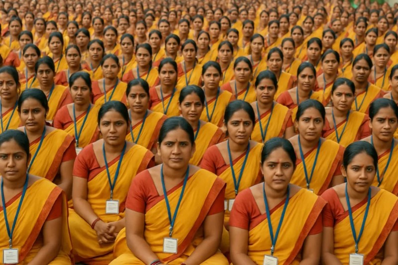 आंगनबाड़ी कार्यकत्री सांकेतिक फोटो जेनरेट Ai