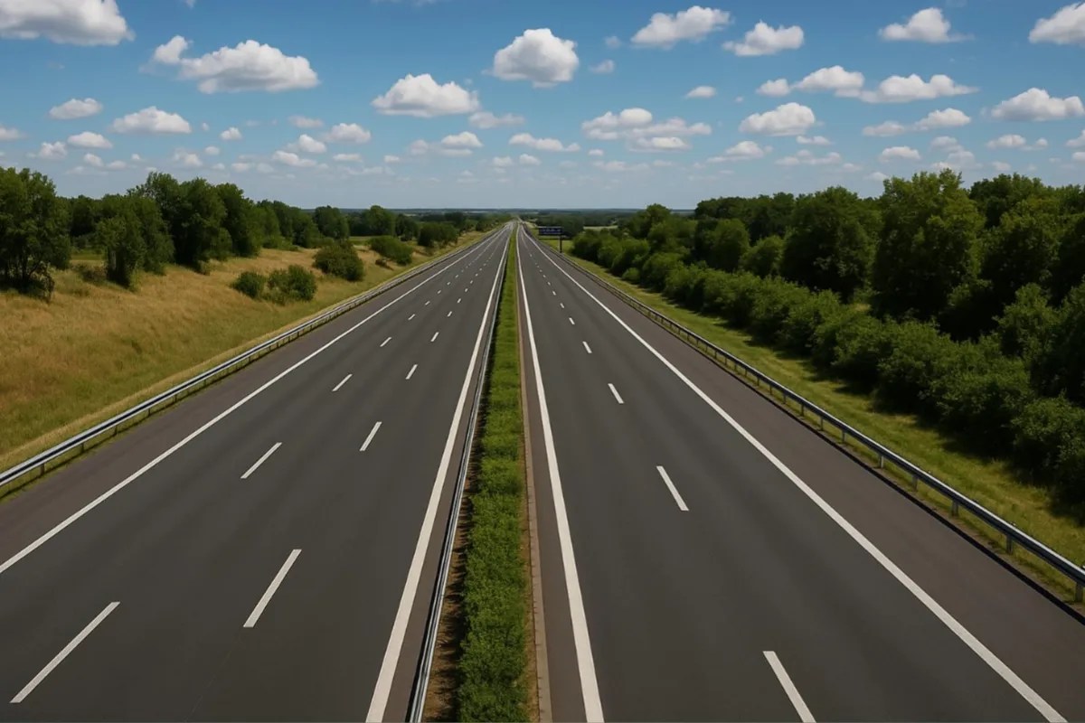 एक्सप्रेसवे की सांकेतिक तस्वीर फोटो जेनरेट AI