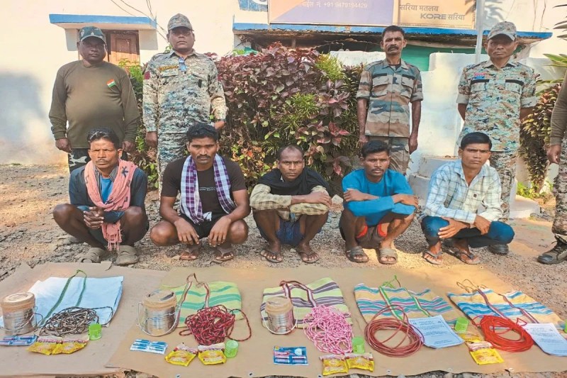 सात नक्सली व सहयोगी गिरफ्तार (photo source- Patrika)