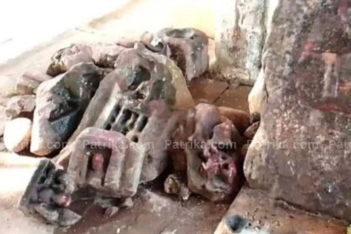 maihar devi mandir vandalism nandi baba idol damaged satna mp news