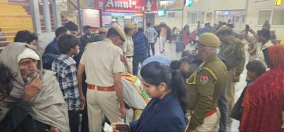 हनुमानगढ़: जांच में जुटी पुलिस टीम।