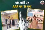 AAP नेता ने BJP कार्यकर्ता पर लगाया दो जगह वोट डालने का आरोप