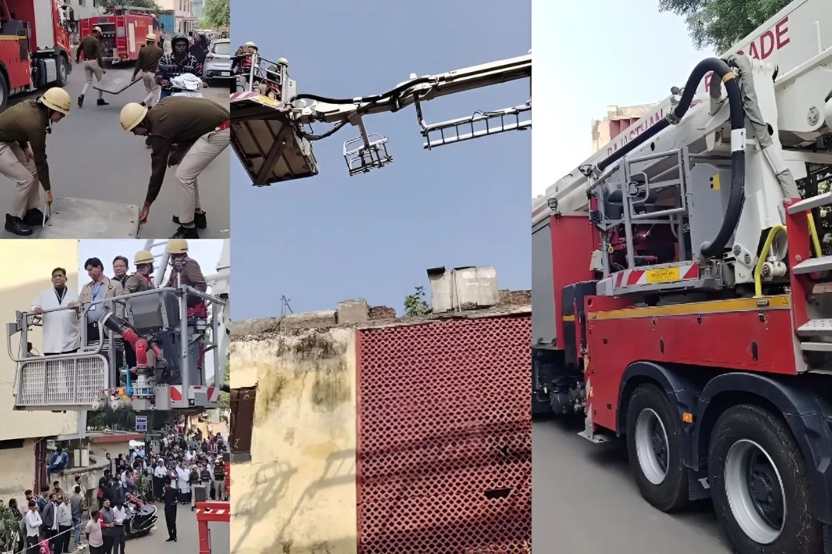 Fire Mock-drill in JLN hospital