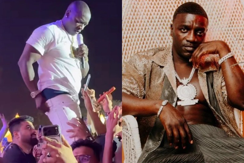 Akon Fans pulled his pants in live show