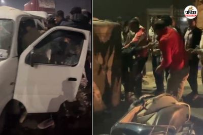 Bharatpur Horrific road accident 2 people going to Vrindavan tragically died 7 seriously injured