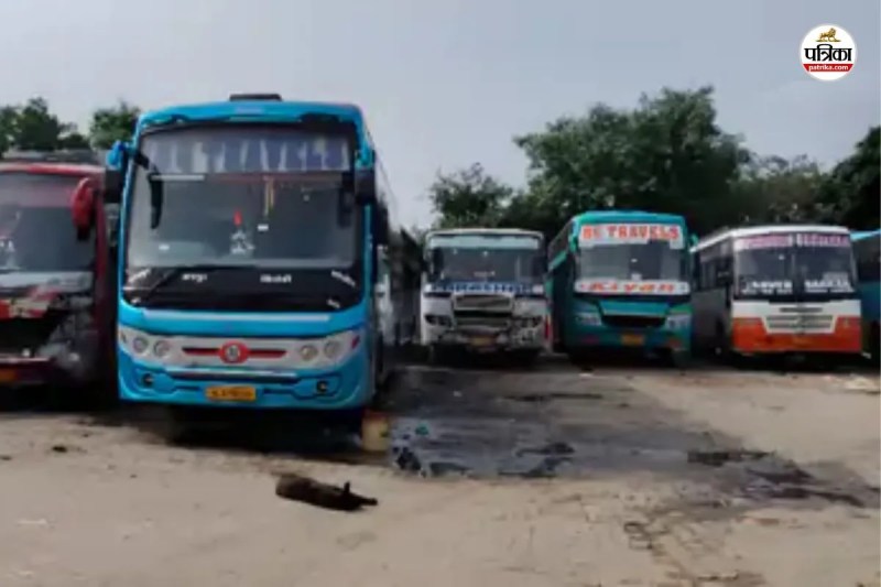 Bharatpur Bus operators angry and say they donot know how long strike will last